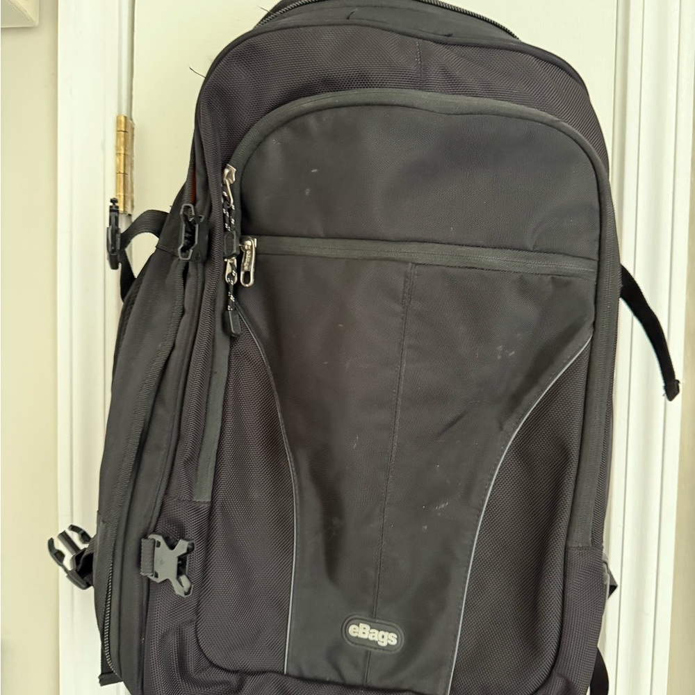 eBags Unisex Extra Large Convertible Black Backpack